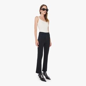 Womens Mother Women’s The Hustler Ankle Fray Jeans 28 In Not Guily Black